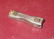 Antique 1896 "The Gem" Small 2" Finger Nail Clippers - HC Cook Co. Ansonia Conn.