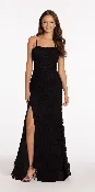 Beaded Stretch Lace Corset Trumpet Dress