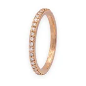 NOÉMIE 18K Rose Gold Full Circle Eternity Band Ring Size 5.5
