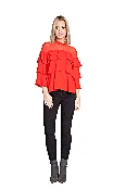 Ruffle Me Up Three Tiered Top