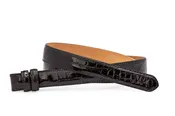 1-1/8" Glazed Alligator Slide Belt (No Holes) Strap for Compression Buckles Only