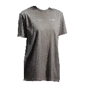 "Quiet Power. Bold Presence" Whisper Slogan Unisex T-shirt - Grey - Whisper Carts