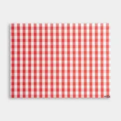 Red Picnic Check Woven Vinyl Placemats