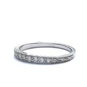14k Diamond Reproduction Art Déco Wedding Band #L2240Y14