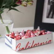 A LICENSE PLATE TRAY - Candy Dish