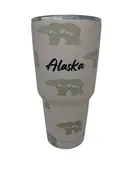 30oz Bear with Mountain Alaska Tumbler
