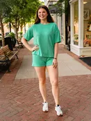 Amaya textured shorts