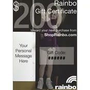 $200 Rainbo Gift Certificate