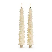 10.5" Ivory Tree Taper Candles (Set of 2)