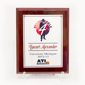 Color Plaque With Piano Wood