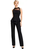 2pc Black Crepe Outfit | Women's