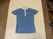 Ariat Show Shirt Blue Short Sleeve XS