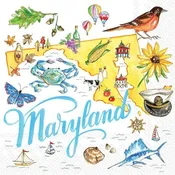 MD State Collection Cocktail Napkins — artisans