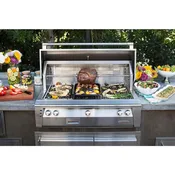 Alfresco ALXE 36″ Built-In NG Grill With Rotisserie