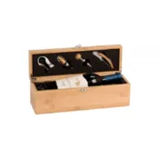 Bamboo Single Wine Box With Tools