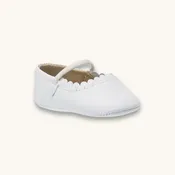 Ava Baby Ballet Flat | White Leather