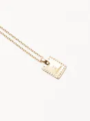 10K Diamond Tag Necklace