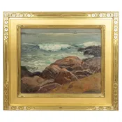 Cape Ann Oil On Canvas Painting By Lester Stevens