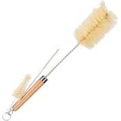 3-Piece Bamboo Brush Cleaning Set