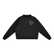 BattleLax Virginia Beach Essential Fleece Mock-Neck Crew Sweatshirt - Black