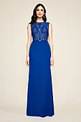 Cassio Lace Crepe Gown