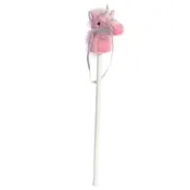 37" Unicorn Pink Stick Pony