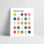 Denver Color Palette Print