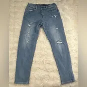Hollister Light Blue Distressed Taper Advanced Stretch Jeans Sz 30X32 (L29)