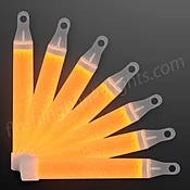 4" ORANGE Mini Glow Sticks, Bulk Pack of 50