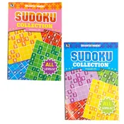 PUZZLE BOOK SUDOKU 3 ASSORTED PPD $4.95 IN 96PC FLOOR DISPLAY