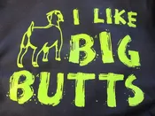 Big Butt Goat Hoodie (NAVY w/ Lime Green Design)