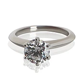 1.28 ct Round Brilliant Diamond Engagement Ring