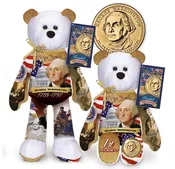 2007 President Dollar Coin 4  bear set - Washington Adams Jefferson Madison
