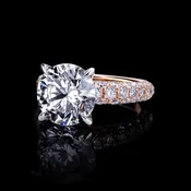 Athena Engagement Ring | 5.01ct Round Brilliant Diamond