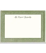 Alexa Pulitzer My Deepest Sympathy A6 Greeting Card