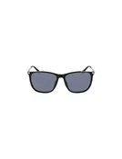 Black Modified Rectangle Sunglasses