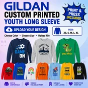 Custom Printed – Gildan Long Sleeve (YOUTH)