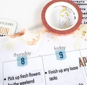 Flourish Skinny "Orange" Washi from the Journaling Kit - May 2025