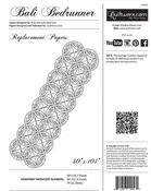 Bali Bed Runner Extra Foundation Paper by Judy Niemeyer