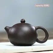 100ml Yixing Boutique Purple Clay Teapots Ball Shaped Infuser Xishi Tea Pot Beauty Kettle Customized Zisha Tea Set Authentic