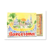 Barcelona Matchbook Art Print