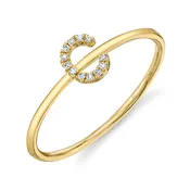 0.04Ct Diamond Ring - Initial C