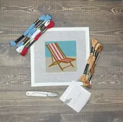 Beach Chair Needlepoint Kit