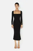 Atalanta Long Sleeved Dress - Black