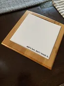 Buffalovely - Sh*t’s Hot, Don’t Touch It Ceramic/Bamboo Trivet