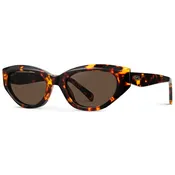 Loretta Sunglasses in Ember Tortoise/Dark Brown