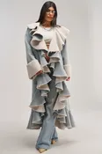 AIN'T ABOUT THE MONEY DENIM TRENCH