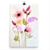 Simple Floral Bouquet Print