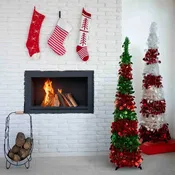 48"H Tinsel Pop Up Tree