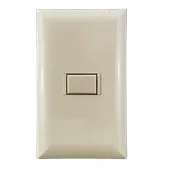 5000 Series 1 Button Almond Wall Switch